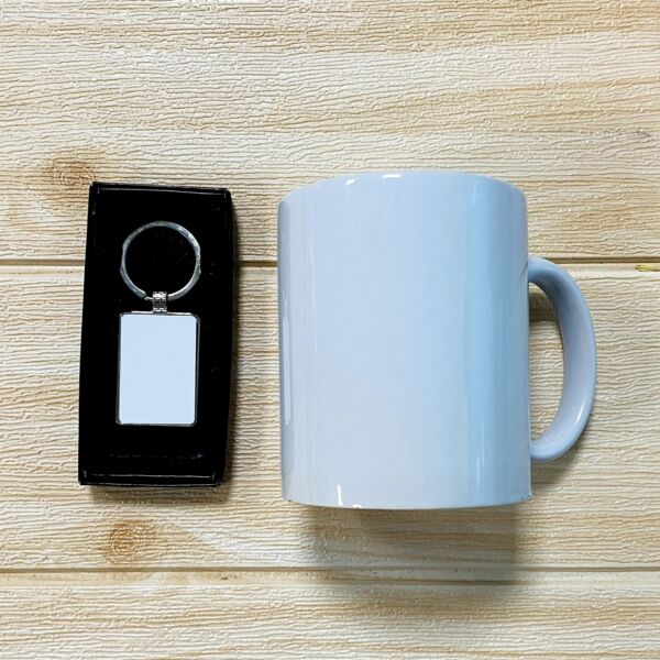 Metallic Keychain w/ Mug Thumbnail