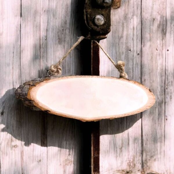 Oblong Solid Wood Door Signage Thumbnail