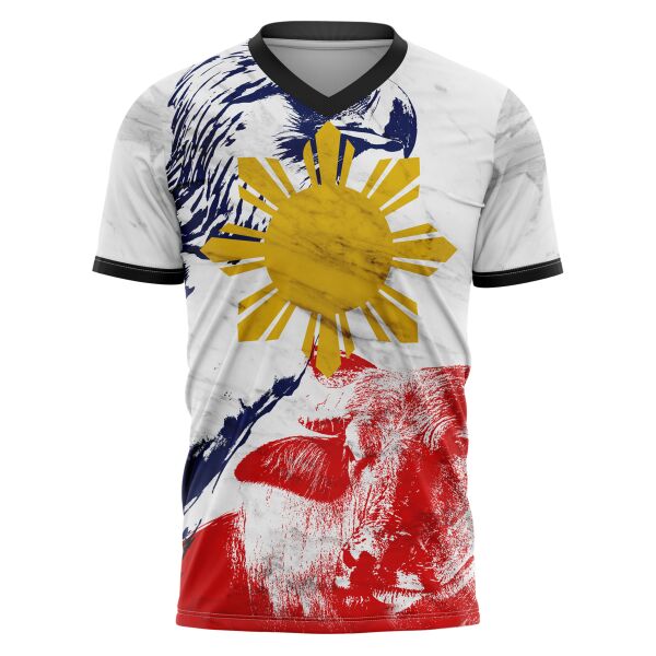 Philippine Design V-Neck Shirt Full Print Sublimation Thumbnail