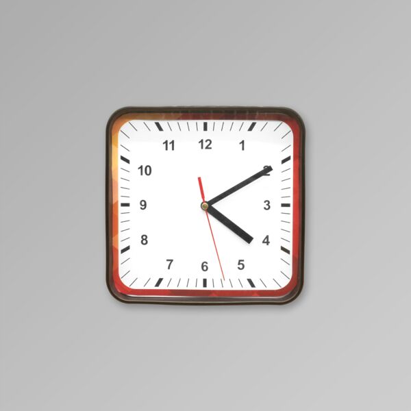 8" Square Wall Clock Thumbnail