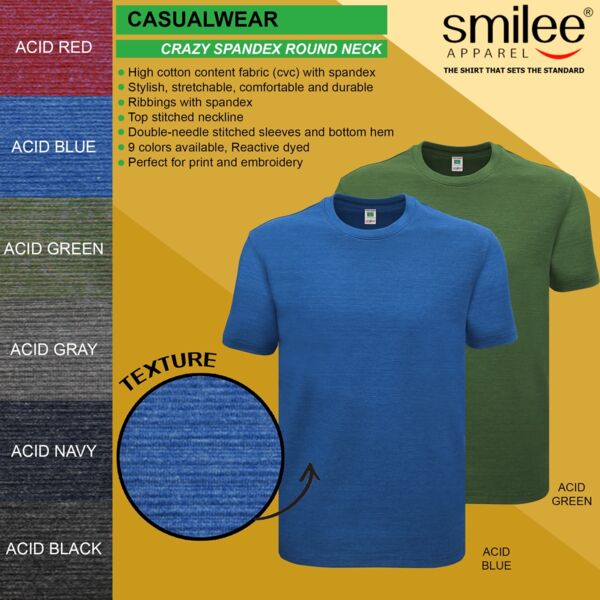 Smilee Apparel Crazy Spandex Round Neck 2 Thumbnail