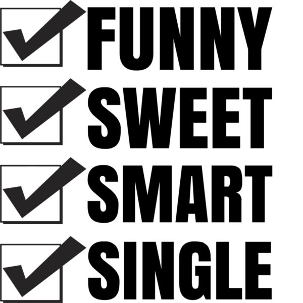 Checkbox - Funny, Sweet, Smart, Single - CB8 Thumbnail
