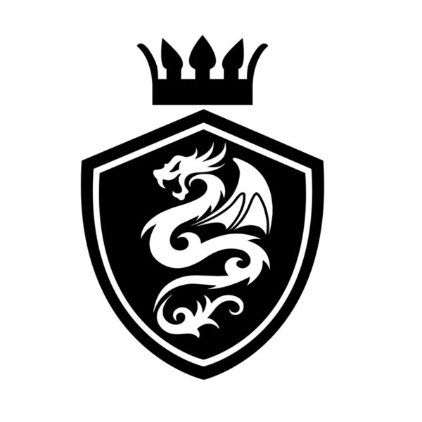 Tribal - White Dragon - Crown - Black Badge - TR7 Thumbnail