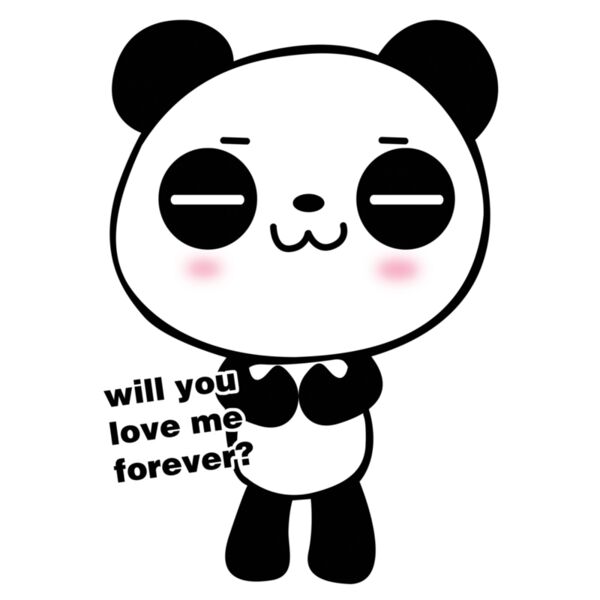 Couple Fixed Designs - Cute Panda 01 - PD01 Thumbnail