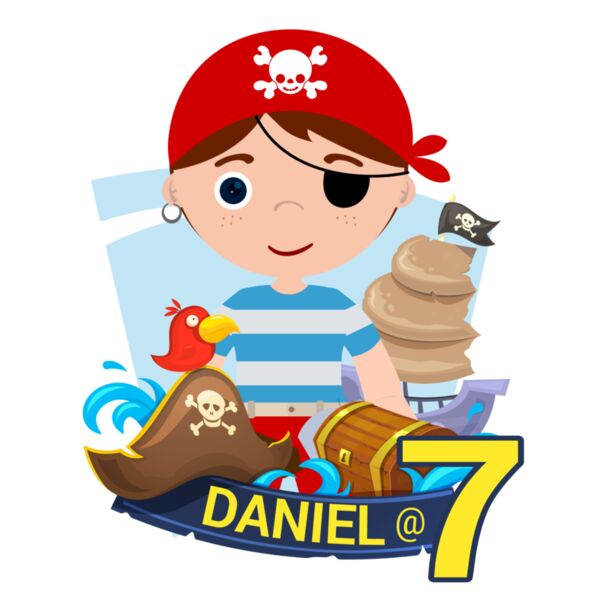 Family - Customizable Design - Birthday - Pirate - Kid - BDAY06-KID1 Thumbnail