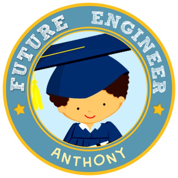 Graduation Souvenir's - Cute Sticker Frame - Boy - GS11 Thumbnail