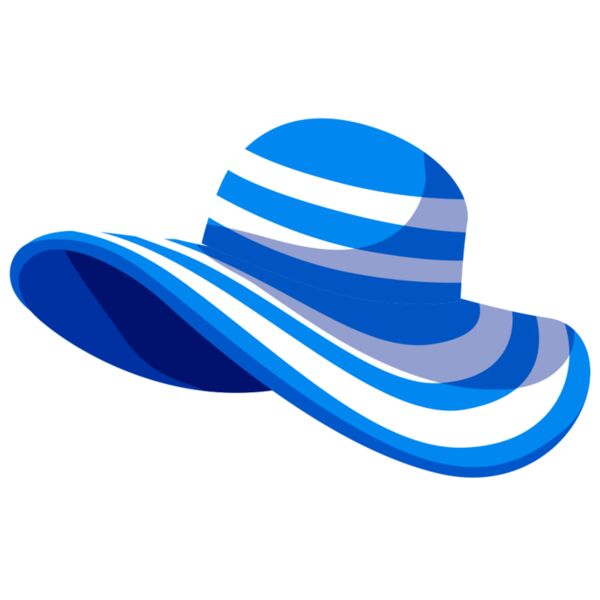 Summer Sticker - Sun Hats - VSS4 Thumbnail