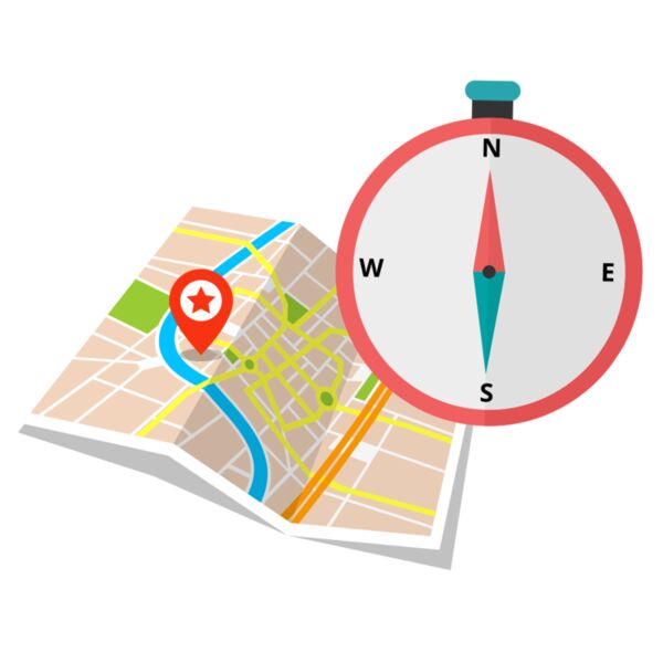 Summer Sticker - Map & Compass - VSS20 Thumbnail