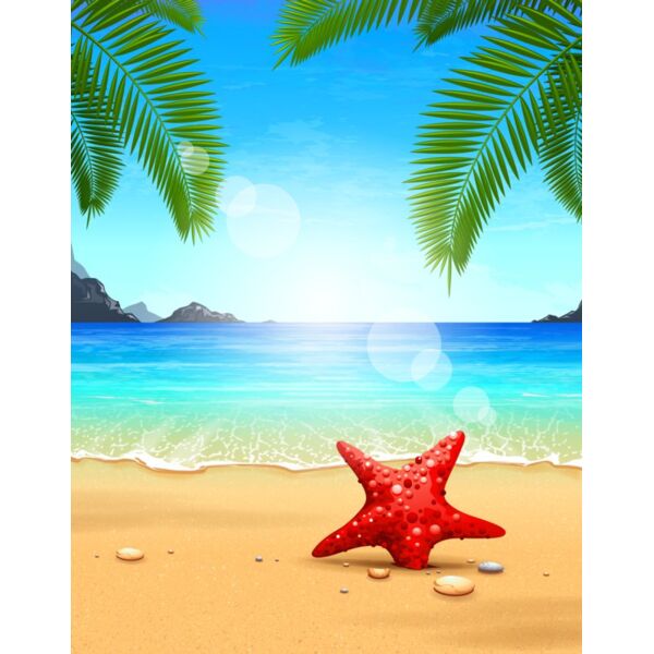 Summer Background Pattern - White Sand in a Beach 02 - VSP19 Thumbnail