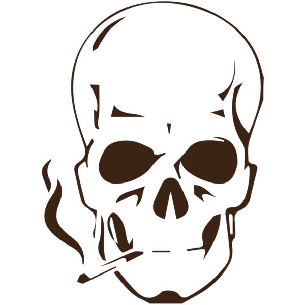 Design Book Adult - Smoking Skull - AD31 Thumbnail