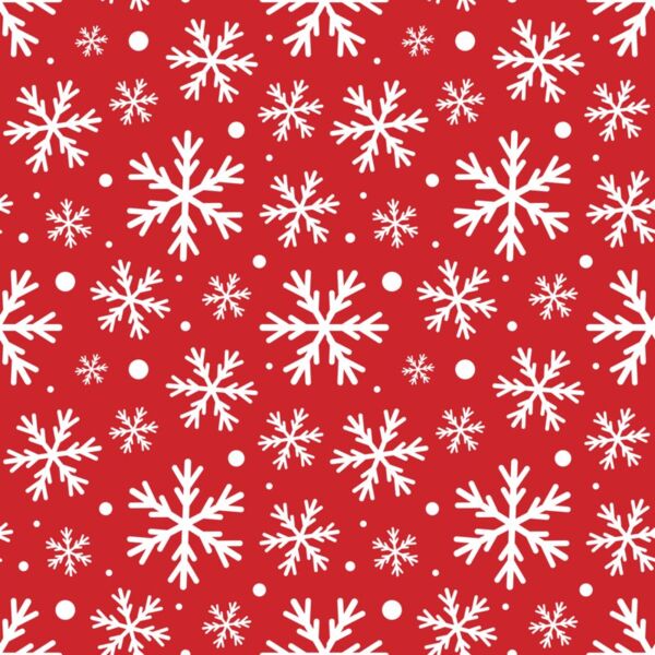 Christmas Designs , Background Patterns , Full Background , Solid Color , Red , White , Background , Christmas Background Pattern , Snow Flakes , Mens Design , Ladies Design , Digital Printing , Full Print , Customizable , Personalized Gift - BG 06 Thumbnail