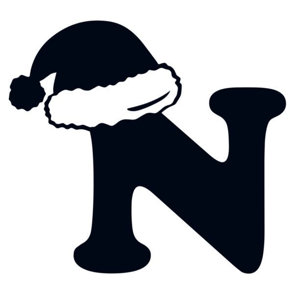 Christmas Designs , Group Designs , Cliparts , Black , PNG , Christmas Initials Designs , Christmas Initial Letter N , Mens Design , Ladies Design , Digital Printing , Full Print , Shirts , Mugs , Keychain , Poloshirt , Jacket , Customizable , Personalize Thumbnail