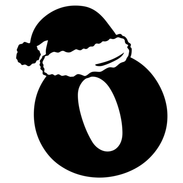 Christmas Designs , Group Designs , Cliparts , Black , PNG , Christmas Initials Designs , Christmas Initial Letter O , Mens Design , Ladies Design , Digital Printing , Full Print , Shirts , Mugs , Keychain , Poloshirt , Jacket , Customizable , Personalize Thumbnail