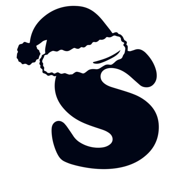 Christmas Designs , Group Designs , Cliparts , Black , PNG , Christmas Initials Designs , Christmas Initial Letter S , Mens Design , Ladies Design , Digital Printing , Full Print , Shirts , Mugs , Keychain , Poloshirt , Jacket , Customizable , Personalize Thumbnail