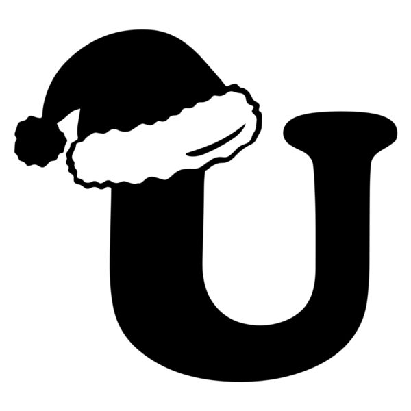 Christmas Designs , Group Designs , Cliparts , Black , PNG , Christmas Initials Designs , Christmas Initial Letter U , Mens Design , Ladies Design , Digital Printing , Full Print , Shirts , Mugs , Keychain , Poloshirt , Jacket , Customizable , Personalize Thumbnail