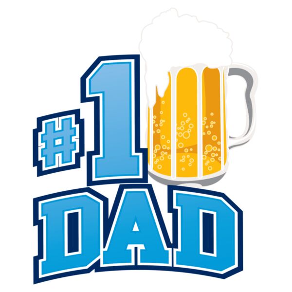 Fathers Day - Shirt Designs - #1 Beer Logo - DAD - FDS 06 Thumbnail