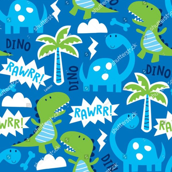Full Background - Boy Design - Dinosaur Age - KB 08 Thumbnail