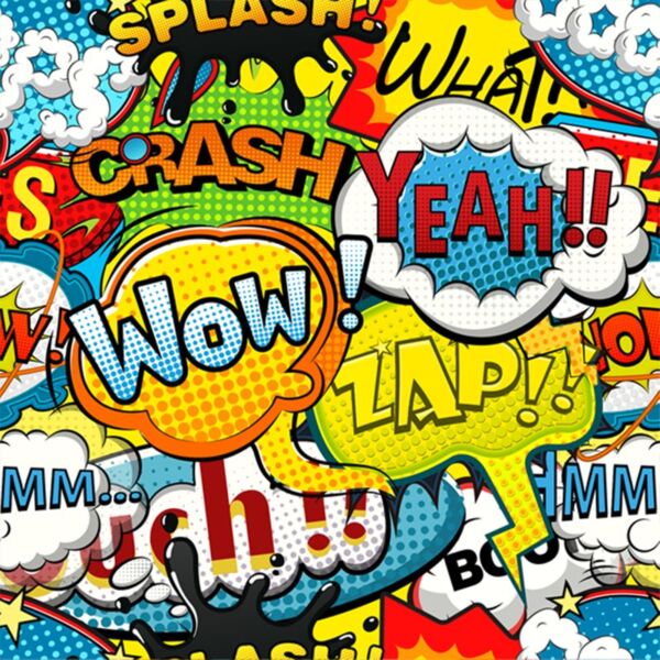 Full Background - Boy Design - Colorful Words - KB 04 Thumbnail