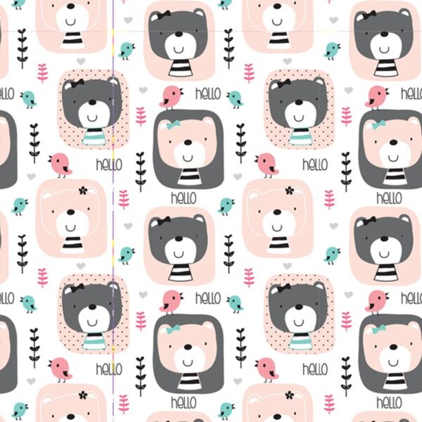 Full Background - Girl Designs - Teddy Bears - KG 02 Thumbnail
