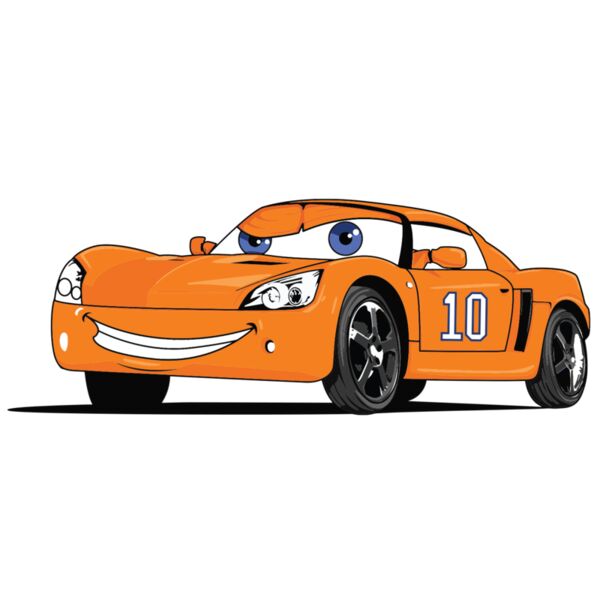 Orange Sports Car - C17 Thumbnail