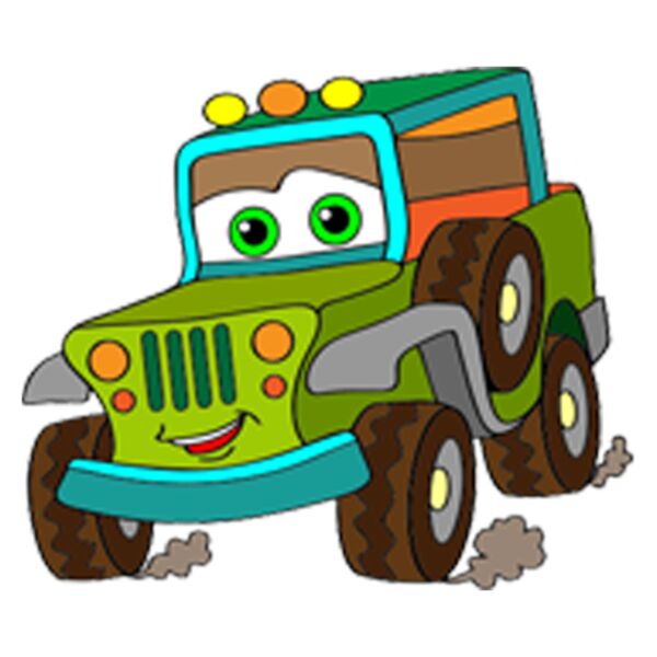 Green Military Car - C6 Thumbnail