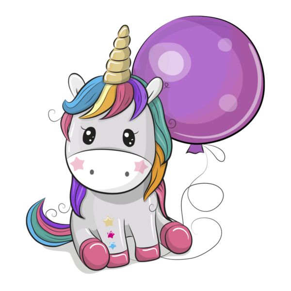 Cute Unicorn - Violet Balloon - U5 Thumbnail