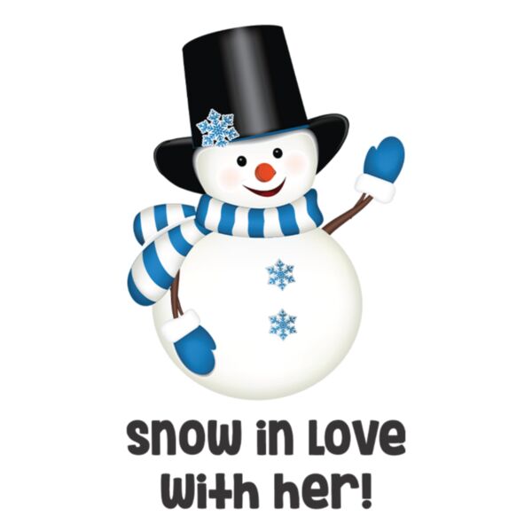 Christmas Designs, Couple Designs, Template, Blue, Red, Black and White, PNG, Christmas Couple Designs, Snowman Clipart, Snow In Love with Her, Mens Design, Digital Printing, Full Print, Shirts, Mugs, Keychain, Poloshirt, Jacket, Customizable, Personalize Thumbnail