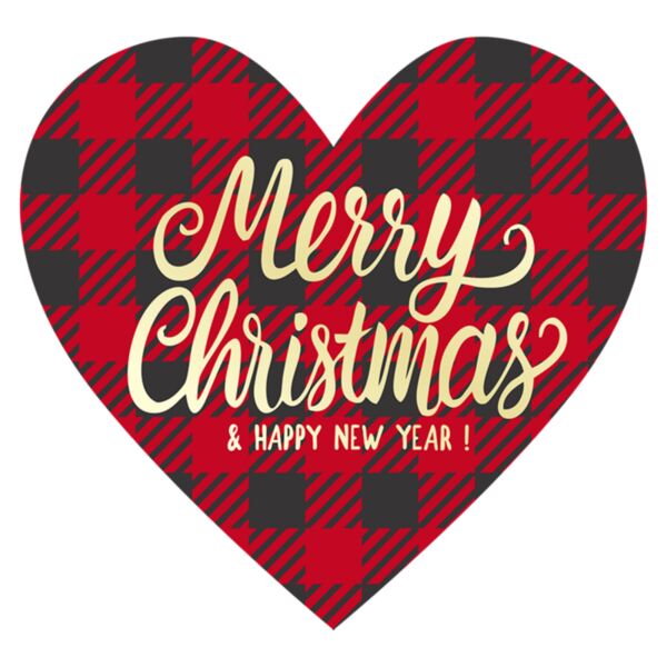 Christmas Family Designs -  Greetings - Stripe Red Heart -CHF-04 Thumbnail