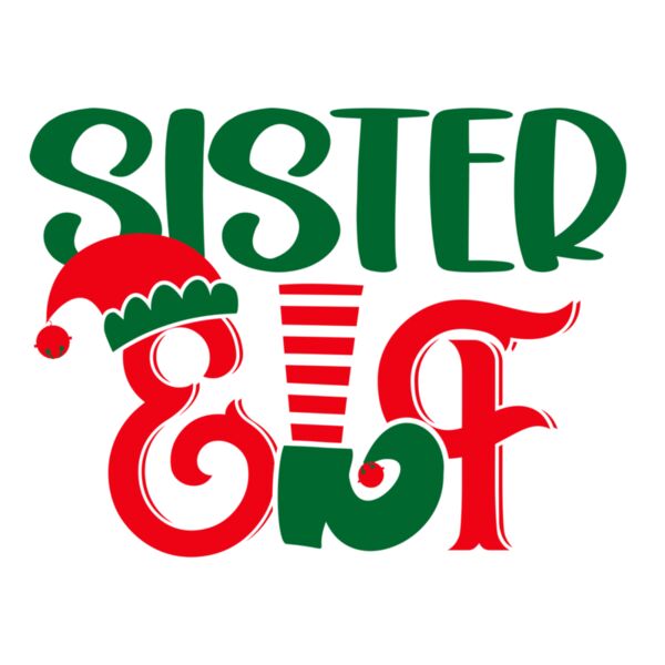 CHF-06 Christmas Family Designs - Sister Elf Thumbnail