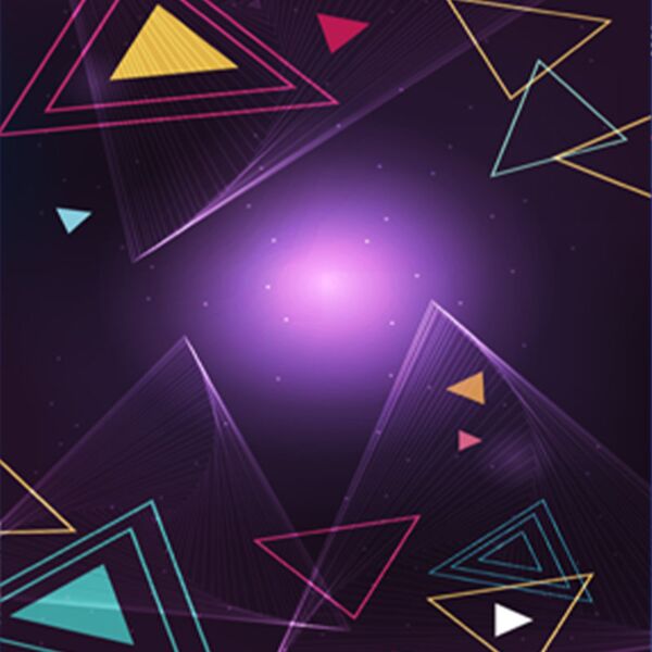Background Patterns Retro - Dimensional Triangles 01 - RT11 Thumbnail