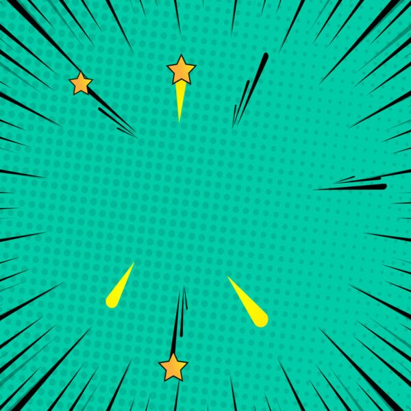 Background Patterns Comic - Explosion - Green - CM4 Thumbnail