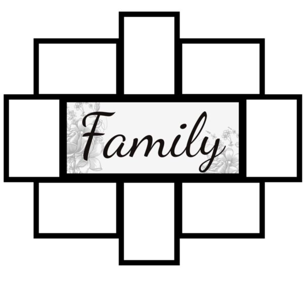 Customized Pillows - Family Frame 01 - CP9 Thumbnail