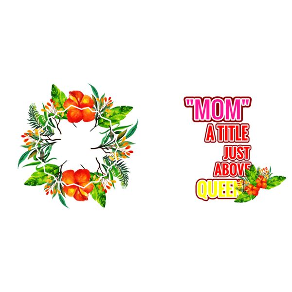 Flower Frame Design Mothers Day Mug Thumbnail