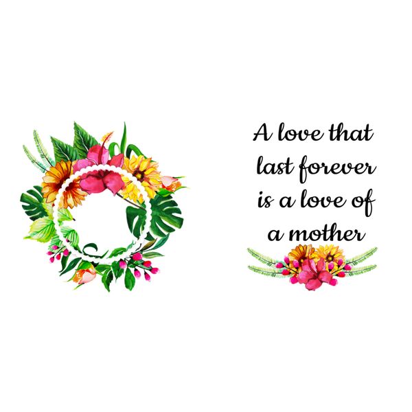 Flower Frame Design Mothers Day Mug Thumbnail