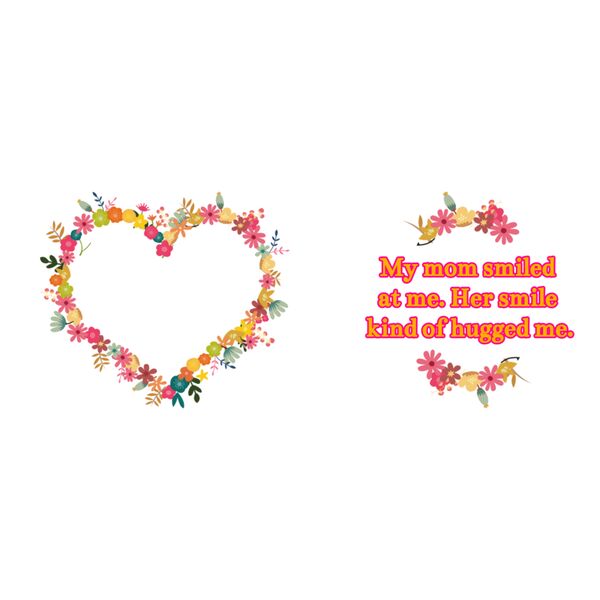 Heart Flower Frame Design Mothers day Mug  Thumbnail