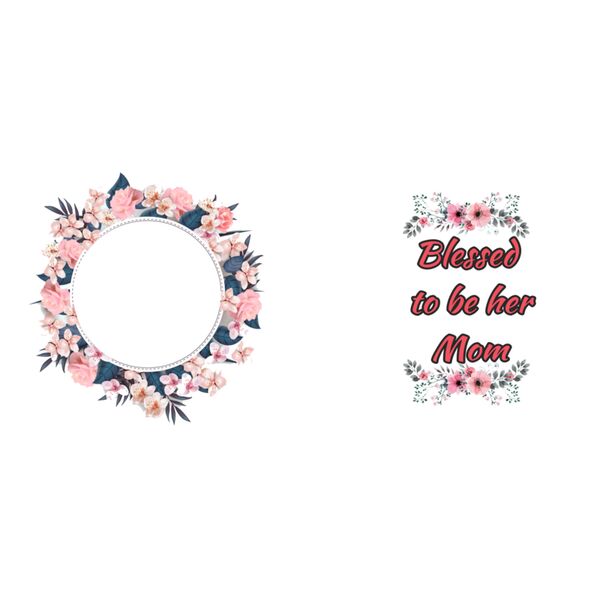 Pink Flower Frame Design Thumbnail