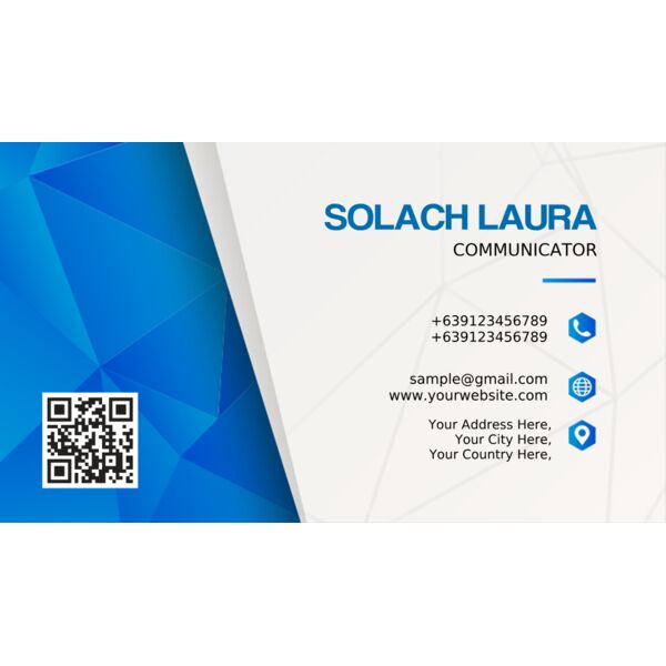 Abstract Geometric Blue - Back Thumbnail