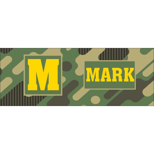 Camouflage Pattern with Name & Initials Thumbnail