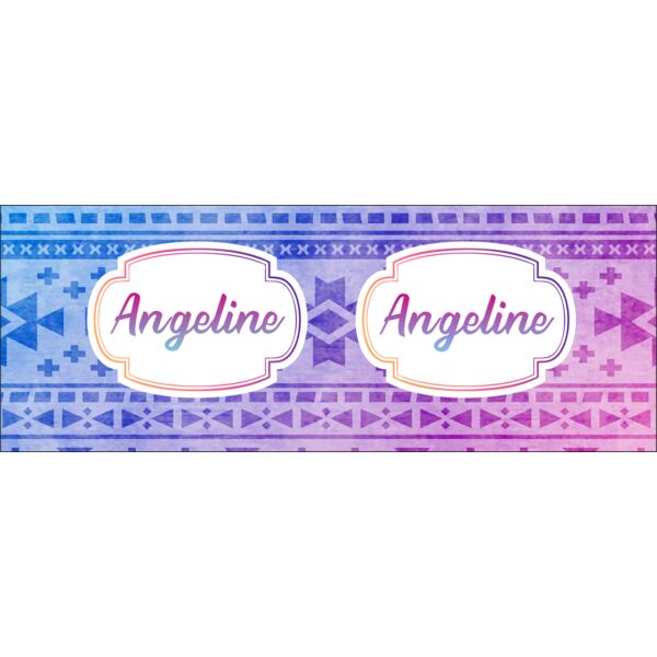 Gradient Pattern Background with Name Thumbnail