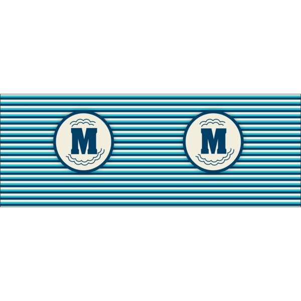 Horizontal Lines Pattern with Initials Thumbnail