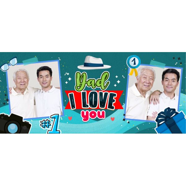 Photo Templates - Cute Icons - Dad I Love You - DPT4 Thumbnail