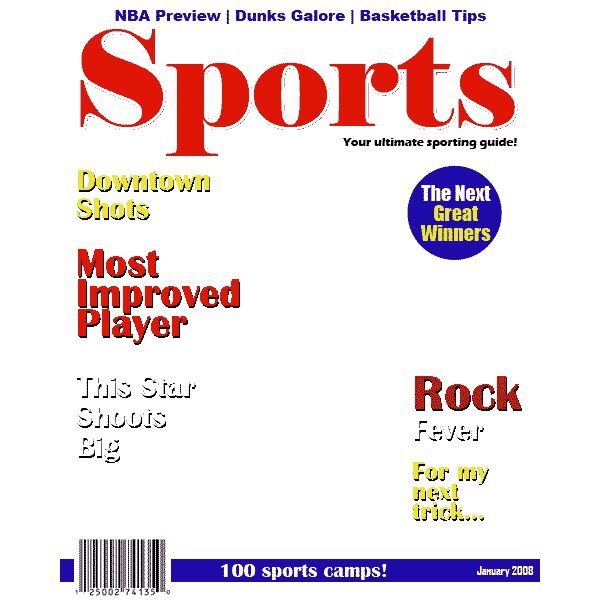 Magazine, Sports Magazine Cover, Popular Designs, Magazine - MGZ 7 Thumbnail