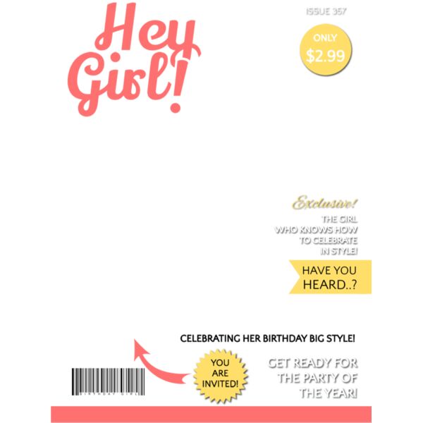 Magazine, Hey Girl Magazine Cover, Popular Designs, Magazine - MGZ 3 Thumbnail