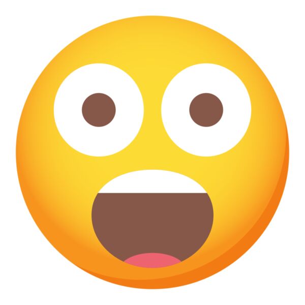 Emote, Open Mouth with Big Eyes Classic Emoji, Popular Designs, Emoji - EMJ 33 Thumbnail