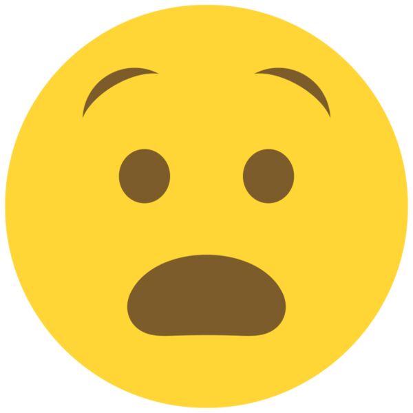 Emote, Hushed Face Classic Emoji, Popular Designs, Emoji - EMJ 71 Thumbnail