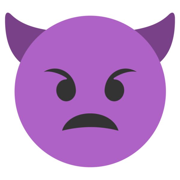 Emote, Angry Face with Horns Classic Emoji, Popular Designs, Emoji - EMJ 63 Thumbnail