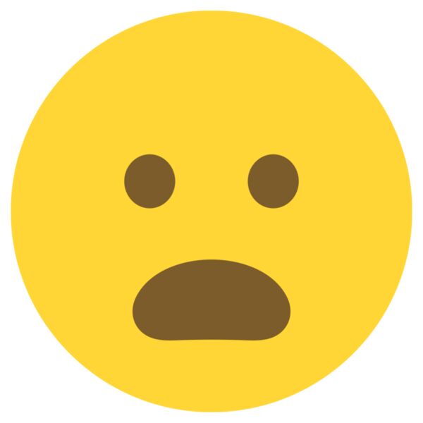 Emote, Frowning Face with Open Mouth Classic Emoji, Popular Designs, Emoji - EMJ 78 Thumbnail