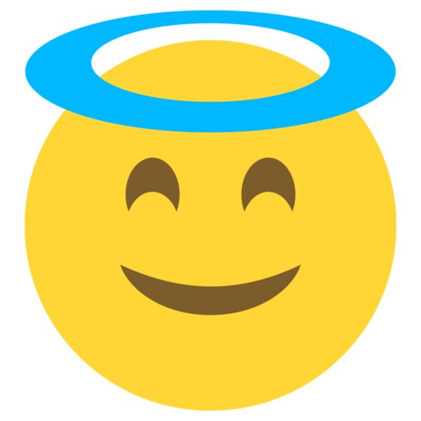 Emote, Smiling with Halo Classic Emoji, Popular Designs, Emoji - EMJ 48 Thumbnail