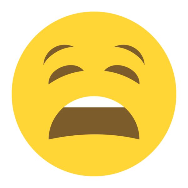 Emote, Anguished Classic Emoji, Popular Designs, Emoji - EMJ 59 Thumbnail
