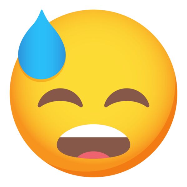 Emote, Downcast Face with Sweat Classic Emoji, Popular Designs, Emoji - EMJ 8 Thumbnail